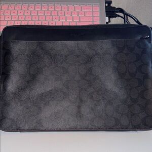 Coach Signature Black Laptop Bag